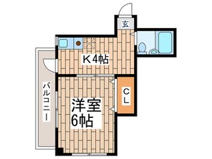 コーポ池上の物件間取画像